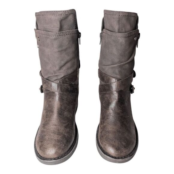 NWOB CARLOS BY CARLOS SANTANA Sawyer Brown Leather Mid Calf Boot Size 5.5 - Picture 4 of 8